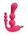 Розовый анально-вагинальный вибромассажер - 17 см. от 4sexdreaM