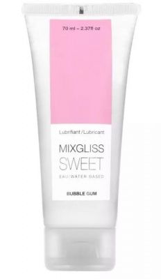 Смазка на водной основе Mixgliss Sweet с ароматом бабл-гам - 70 мл. от Strap-on-me
