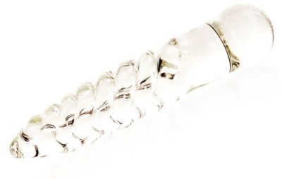 Фаллоимитатор-спираль из прозрачного стекла - 16 см. от Sexus Glass