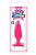 Малая розовая анальная пробка Jelly Rancher Pleasure Plug Small - 10,2 см. от NS Novelties