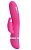 Розовый вибратор Ingram с электростимуляцией - 19,2 см. от Baile