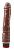 Коричневый вибратор-реалистик 9” Vibe Cock - 22,5 см. от Chisa