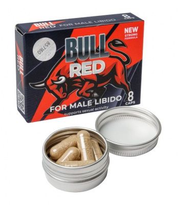 Пищевой концентрат для мужчин BULL RED - 8 капсул от Sitabella