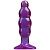 Фиолетовая рельефная анальная пробка SpectraGels Purple Anal Stuffer - 14 см. от Doc Johnson