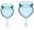 Набор голубых менструальных чаш Feel good Menstrual Cup от Satisfyer