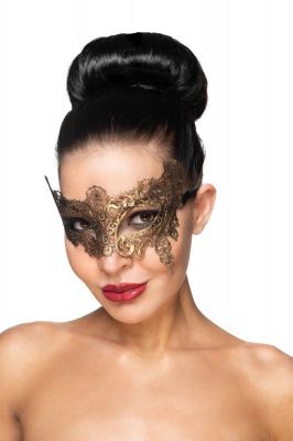 Золотистая карнавальная маска  Вега  от Сумерки богов