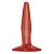Маленькая красная анальная пробка Basix Rubber Works Mini Butt Plug - 10,8 см. от Pipedream
