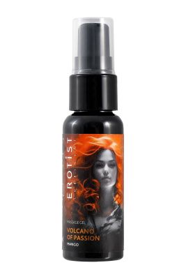 Гель с эффектом вибрации Volcano Of Passion со вкусом манго - 25 мл. от Erotist Lubricants