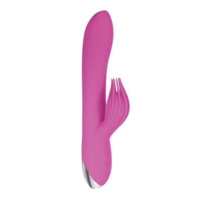Розовый вибратор-кролик Eve s Clit Tickling Rabbit - 20,4 см. от Adam & Eve