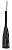 Черная многохвостая плеть-флоггер - 40 см. от Bior toys