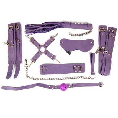 Пикантный набор БДСМ-аксессуаров фиолетового цвета от Bior toys