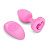 Розовый анальный плаг с кристаллом-сердцем Vibrating Heart Shape Jewel Plug S-M от b-Vibe