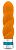 Оранжевый вибромассажер VIBRANCE - 15,2 см. от Blush Novelties