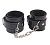 Черные оковы на ноги Obey Me Leather Ankle Cuffs от Chisa