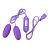 Фиолетовые гладкие виброяйца, работающие от USB от Сима-Ленд