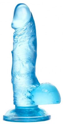 Голубой реалистичный фаллоимитатор Indy - 15,8 см. от A-toys