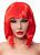 Красный парик-каре с челкой от Джага-Джага