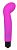 Ярко-розовый изогнутый вибромассажер точки G - 10,5 см. от Bior toys