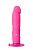 Розовый вибратор-реалистик на присоске PURRFECT SILICONE ONE TOUCH - 20 см. от Dream Toys