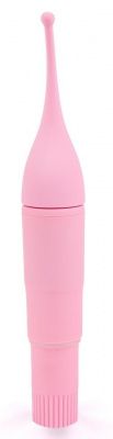 Нежно-розовый мини-вибратор для стимуляции клитора - 16 см. от Brazzers