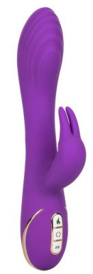 Фиолетовый вибратор-кролик с нагревом Jack Rabbit Signature Heated Silicone Rotating - 21,5 см. от California Exotic Novelties