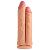 Телесный сдвоенный фаллоимитатор Double Stuffer 10  Double Pecker Dildo - 27 см. от XR Brands