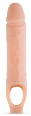 Телесный реалистичный фаллоудлинитель 10 Inch Silicone Cock Sheath Penis Extender - 25,4 см. от Blush Novelties