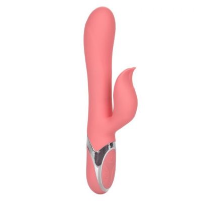 Коралловый перезаряжаемый вибратор-кролик Enchanted Tickler от California Exotic Novelties
