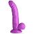 Фиолетовый фаллоимитатор на присоске 7.5  Dildo with Balls - 21,5 см. от XR Brands