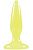 Желтая анальная пробка, светящаяся в темноте, Firefly Pleasure Plug Mini - 8,1 см. от NS Novelties
