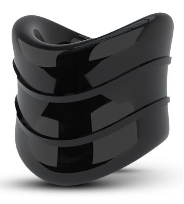 Черное эрекционное кольцо на мошонку Beef Ball Stretcher Snug X Long от Blush Novelties