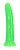 Зеленый люминесцентный фаллоимитатор на присоске - 22 см. от Shots Media BV