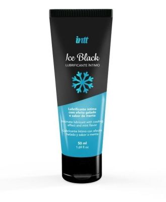 Лубрикант на водной основе Ice Black с ледяным эффектом - 50 мл. от INTT