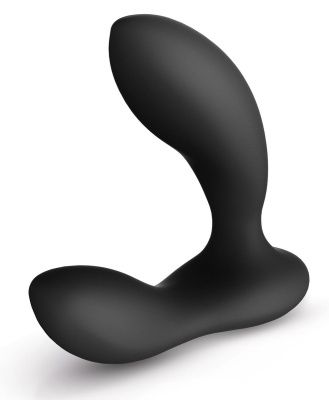 Чёрный перезаряжаемый стимулятор простаты Bruno Black от Lelo