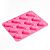 Ярко-розовая силиконовая форма для льда с фаллосами от Сима-Ленд