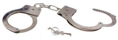 Серебристые металлические наручники с ключиками от Сима-Ленд