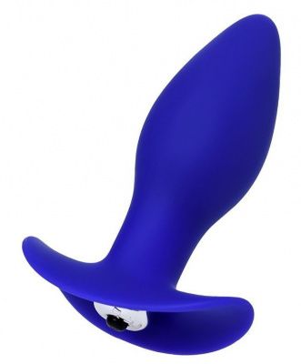 Синяя анальная вибровтулка Fancy - 10,7 см. от ToyFa