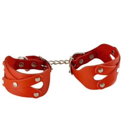 Красные наручники «Цезарь» от Sitabella