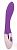 Фиолетовый изогнутый вибромассажер с 10 режимами вибрации от Bior toys