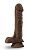 Коричневый фаллоимитатор The DJ - 22,8 см. от Blush Novelties