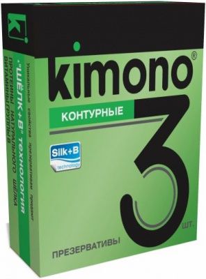 Контурные презервативы KIMONO - 3 шт. от Kimono