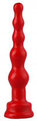 Красный анальный стимулятор-ёлочка - 14,5 см. от Сумерки богов