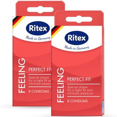 Презервативы анатомической формы с накопителем RITEX PERFECT FIT - 8 шт. от RITEX