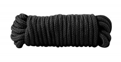 Чёрная хлопковая верёвка Bondage Rope 16 Feet - 5 м. от Blush Novelties