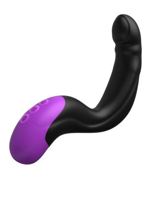 Черно-фиолетовый вибромассажёр простаты Hyper-Pulse P-Spot Massager от Pipedream