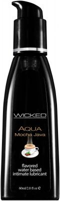 Лубрикант с ароматом кофе мокко Wicked Aqua Mocha Java - 60 мл. от Wicked