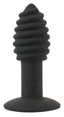 Черная анальная вибропробка Twist Butt Plug - 10,7 см. от Orion