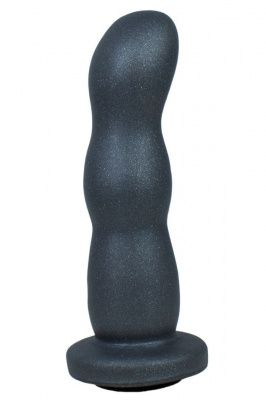 Черная анальная рельефная насадка-фаллоимитатор - 15 см. от LOVETOY (А-Полимер)