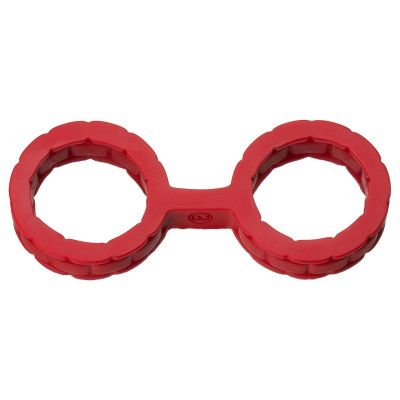 Красные силиконовые наручники Style Bondage Silicone Cuffs Small от Doc Johnson