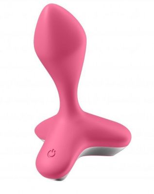 Розовая анальная пробка с вибрацией Game Changer - 11,5 см. от Satisfyer